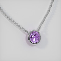 1.36 Ct. Gemstone Necklace, 18K White Gold 2