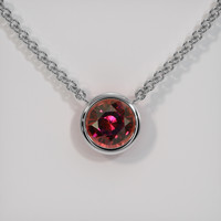 2.60 Ct. Gemstone Necklace, 18K White Gold 1