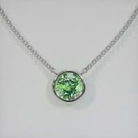 0.90 Ct. Gemstone Necklace, 18K White Gold 1