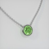 0.90 Ct. Gemstone Necklace, 18K White Gold 2