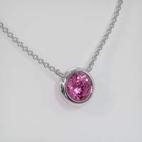 0.88 Ct. Gemstone Necklace, 18K White Gold 2