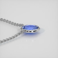 2.74 Ct. Sapphire Necklace, 18K White Gold 3