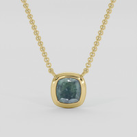 0.71 Ct. Alexandrite Necklace, 10K Yellow Gold 1