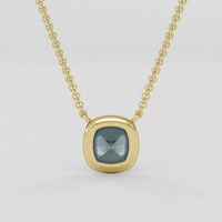 0.71 Ct. Alexandrite Necklace, 10K Yellow Gold 4