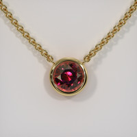 2.60 Ct. Gemstone Necklace, 14K Yellow Gold 1