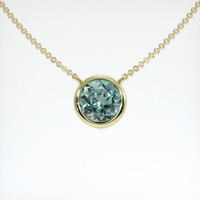 1.38 Ct. Gemstone Necklace, 14K Yellow Gold 1
