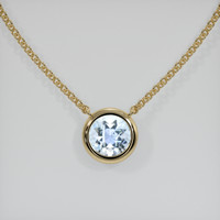 0.77 Ct. Gemstone Necklace, 14K Yellow Gold 1