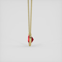 1.51 Ct. Ruby Necklace, 14K Yellow Gold 3