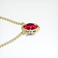 1.08 Ct. Ruby Necklace, 14K Yellow Gold 3