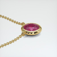 1.47 Ct. Ruby Necklace, 14K Yellow Gold 3