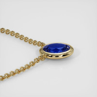 1.41 Ct. Bi Color Sapphire Necklace, 14K Yellow Gold 3