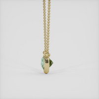 1.02 Ct. Bluish Green Sapphire Necklace, 14K Yellow Gold 3