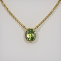 0.38 Ct. Bi Color Sapphire Necklace, 14K Yellow Gold 1