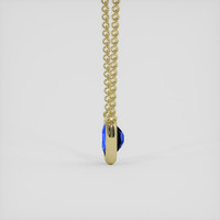 1.24 Ct. Blue Sapphire Necklace, 18K Yellow Gold 3