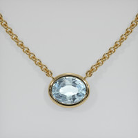 2.85 Ct. Gemstone Necklace, 18K Yellow Gold 1