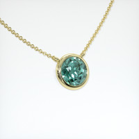 1.38 Ct. Gemstone Necklace, 18K Yellow Gold 2