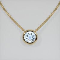 0.77 Ct. Gemstone Necklace, 18K Yellow Gold 1