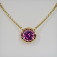 0.88 Ct. Gemstone Necklace, 18K Yellow Gold 1