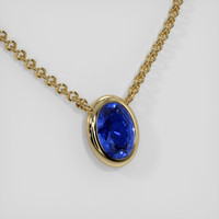 1.41 Ct. Bi Color Sapphire Necklace, 18K Yellow Gold 2