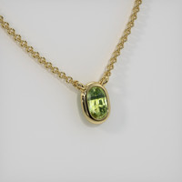 0.38 Ct. Sapphire Necklace, 18K Yellow Gold 2
