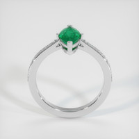 0.92 Ct. Emerald Ring, Platinum 950 3