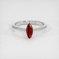 1.13 Ct. Ruby Ring, Platinum 950 1