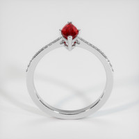 1.13 Ct. Ruby Ring, Platinum 950 3