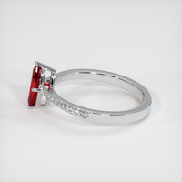 1.13 Ct. Ruby Ring, Platinum 950 4