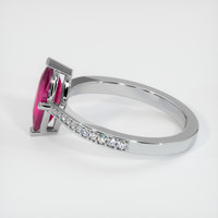 0.65 Ct. Ruby Ring, Platinum 950 4