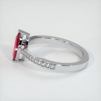 0.72 Ct. Ruby Ring, Platinum 950 4