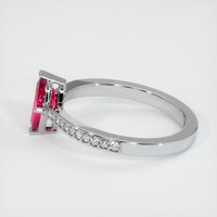 0.80 Ct. Ruby Ring, Platinum 950 4