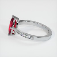 0.75 Ct. Ruby Ring, Platinum 950 4