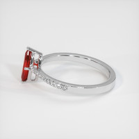 1.13 Ct. Ruby Ring, Platinum 950 4