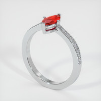 1.50 Ct. Ruby Ring, Platinum 950 2