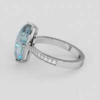 1.73 Ct. Multi Color Crystal Opal (Jelly Opal) Ring, Silver 4