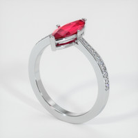 Ruby Ring 1.07 Ct. 14K White Gold Preview
