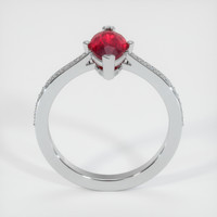 0.75 Ct. Ruby Ring, 14K White Gold 3