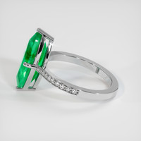 2.39 Ct. Emerald Ring, 18K White Gold 4