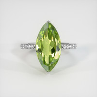 6.18 Ct. Gemstone Ring, 18K White Gold 1