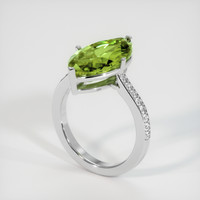 6.18 Ct. Gemstone Ring, 18K White Gold 2