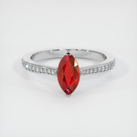 Ruby Ring 1.09 Ct., 18K White Gold Preview