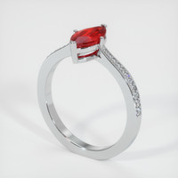 Ruby Ring 1.09 Ct., 18K White Gold Preview
