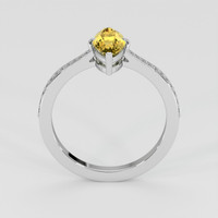 1.29 Ct. Yellow Sapphire Ring, 18K White Gold 3