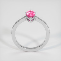 0.90 Ct. Sapphire Ring, 18K White Gold 3