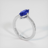 2.12 Ct. Sapphire Ring, 18K White Gold 2