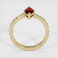 0.76 Ct. Ruby Ring, 14K Yellow Gold 3