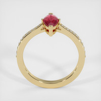 0.72 Ct. Ruby Ring, 14K Yellow Gold 3