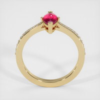 0.80 Ct. Ruby Ring, 14K Yellow Gold 3