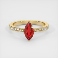 Ruby Ring 1.09 Ct. 14K Yellow Gold Preview