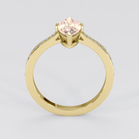 1.63 Ct. Peach Sapphire Ring, 14K Yellow Gold 3